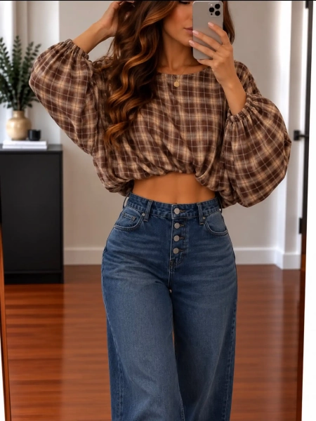 Blouse femme à carreaux - Mélora - Affaire de Filles