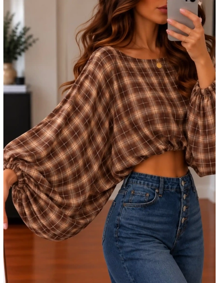 Blouse femme à carreaux - Mélora - Affaire de Filles
