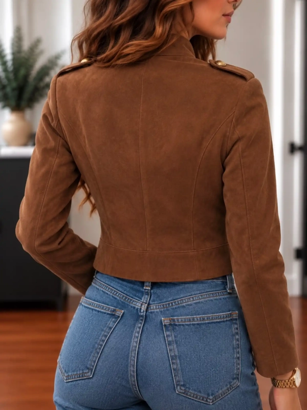 Veste femme camel officier - NAÉLINE - Affaire de Filles