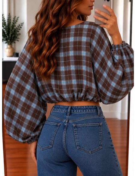Blouse femme à carreaux - Mélora - Affaire de Filles