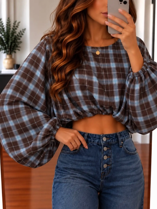 Blouse femme à carreaux - Mélora - Affaire de Filles