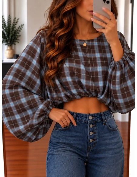 Blouse femme à carreaux - Mélora - Affaire de Filles